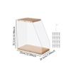 tanyunji001 CD Storage Rack, Tabletop Record Storage Holder LP Crate Rack for Books Albums Picture CD Magazines view 2