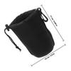 KOMBIUDA 3pcs Waterproof Dslr Camera Lens Bag Pouch Large Neoprene Lens Protector Case Compact Storage Waist Pack for Outdoor Photography view 2