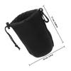 Alipis 3pcs Waterproof Dslr Camera Lens Protector Bags Drawstring Storage Pouch Set Large Size Travel Lens Case Organizer for Photographers view 2