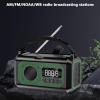 SPYMINNPOO Emergency Crank Radio, Portable Solar Weather Radio with Power Bank, LED Flashlight & Reading Lamp for Camping Survival (OD Green) view 4