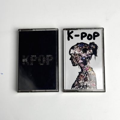 Iconic Kpop Songs from 2018-2019 Cassette Tape | Fan-Made Korean Pop Music Mix | Vintage Analog Audio (Set of 2)