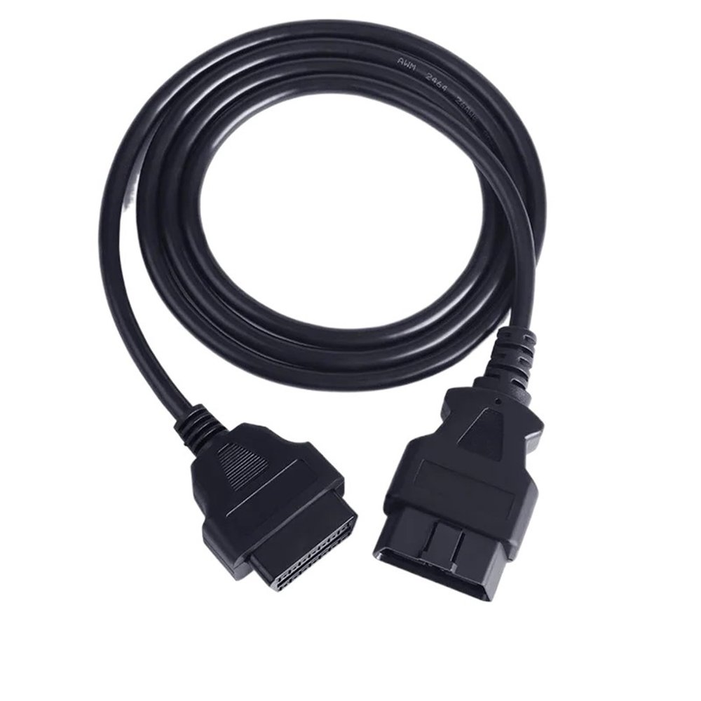 HHYHCWSBO Car OBD Extension Cord Male to Female 16 Core Energized 16 Pin OBD2 ELM327 Diagnostic Tool Connector Scanner Adapter(16pin 1.5M)
