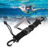 Qalvona Diving Lanyard with Quick Release Coil, Loss Proof, Steel Wire and Canvas, Dual Hooks - Flexible Design, Secure Locking, Ideal for Diving and Snorkeling Gear (Gray) view 2
