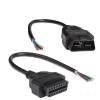 HHYHCWSBO OBD2 16PIN Opening Female Male Cable for ELM327 Extension Adapter OBD Open Cord OBDII EOBD 16 Pin Adaptor 30cm OBD2(30cm Female Cable) view 3