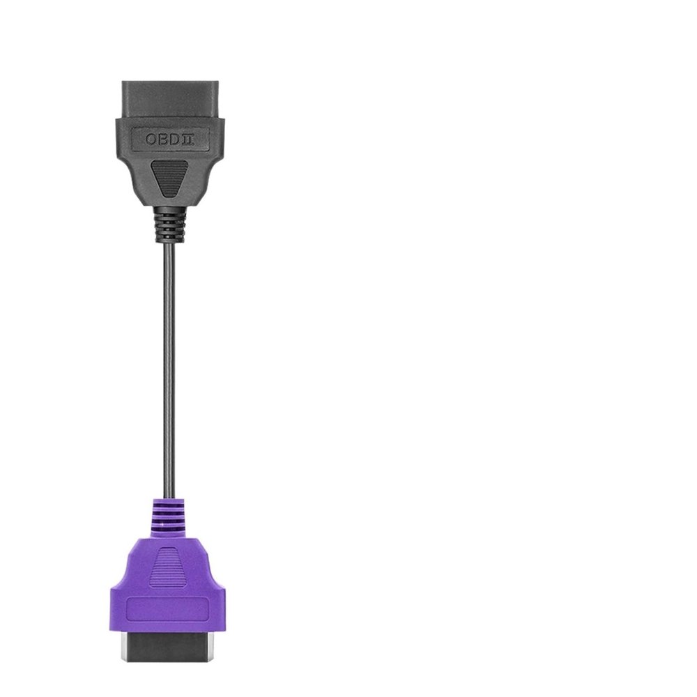 HHYHCWSBO 6Color OBD2 Adapter Cable for MultiECUScan Diagnostic Adapter for Multi ECU Scan(1PCpurple obd2 Cable)