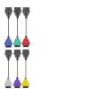 HHYHCWSBO 6Color OBD2 Adapter Cable for MultiECUScan Diagnostic Adapter for Multi ECU Scan(1PCpurple obd2 Cable) view 2