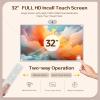 AETEREOS 32" Smart Rolling TV Portable Touch Screen Monitor with Wheels, Android TV (8GB+128GB), Full Swivel, Multiple Projection Sharing, 12 MP Webcam, Android 13 OS, Remote Control 32" view 3