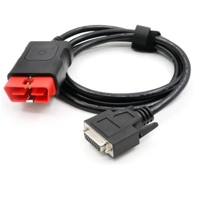 HHYHCWSBO OBD2 Cable Connector with LED TCS VCI OBDII 16Pin Adapter Works(White)