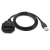 HHYHCWSBO 16Pin OBD2 to USB Port Adapter Cable Connector Diagnostic Tool Female 16Pin to USB Connection Cable 1M Extension Cable view 1
