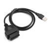 HHYHCWSBO 16Pin OBD2 to USB Port Adapter Cable Connector Diagnostic Tool Female 16Pin to USB Connection Cable 1M Extension Cable view 2