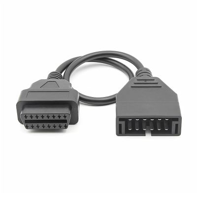 HHYHCWSBO OBD2 Extension Cable OBD to OBD2 16Pin Connector Adapter for 12Pin OBD 2 OBD2 Universal Car Diagnostic Auto Tool