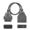 HHYHCWSBO OBD2 Extension Cable OBD to OBD2 16Pin Connector Adapter for 12Pin OBD 2 OBD2 Universal Car Diagnostic Auto Tool view 2
