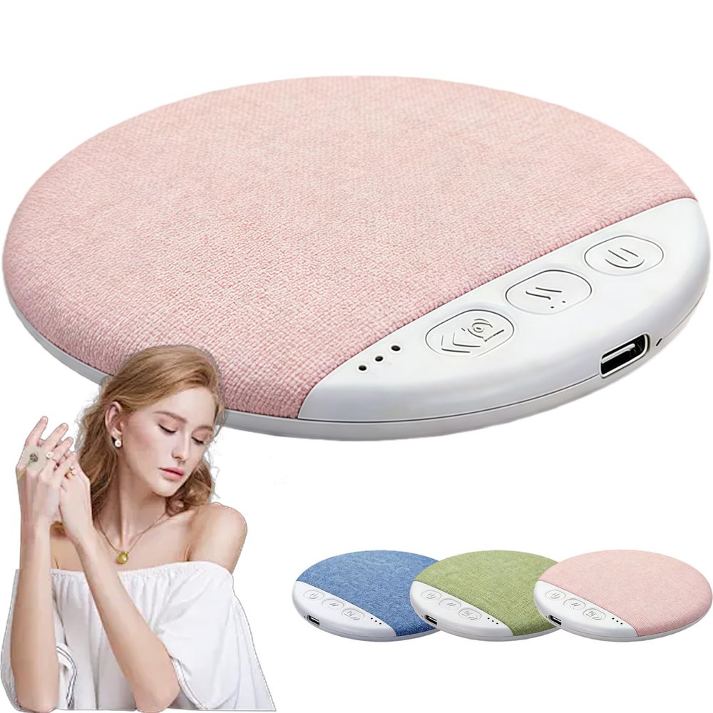 DXESWV Under Pillow Speaker Bluetooth, Ultra Slim Pillow Speakers for Sleeping Bluetooth, 20h Playtime, 33ft Range, Stereo Bass Private Sleep Music, for Side Sleepers (Pink)