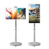 AETEREOS 32-Inch 1080p Portable TV Monitor with Touch Screen, Smart Rolling TV on Wheels 8GB+128GB, Full Swivel Rotation, Multiple Projection Sharing, for Home, Outdoors 27" view 1