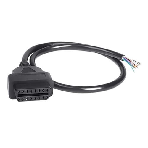 HHYHCWSBO 16pin Female to Male DIY OBD 2 OBD2 Auto Extension Cable Automotive Car Diagnostic auto Tool Scanner OBDII Connector(60cm Female Cable)