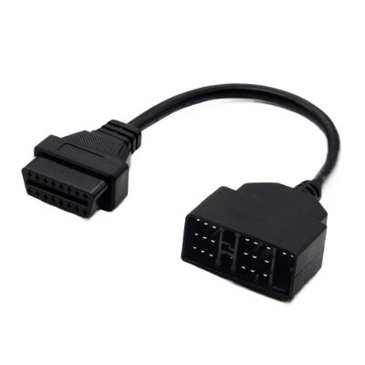 HHYHCWSBO OBD OBD2 Diagnostic Connector 22 Pin to 14pin 17pin 38pin 20pin Cable Adapter 22Pin to OBD2 16Pin 3pin(Red)