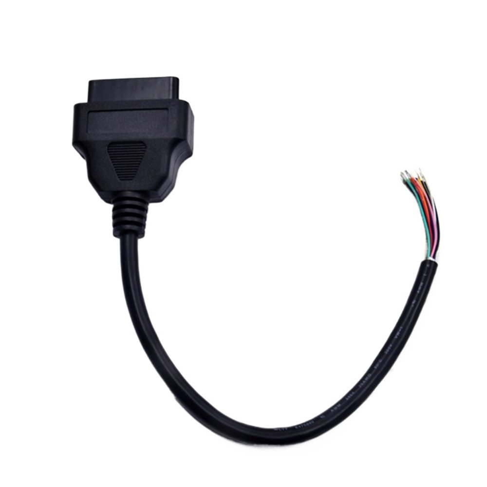 HHYHCWSBO OBD2 16Pin Female Extension Opening Cable Car Diagnostic Interface Connector OBD II Female Converter OBD2 Male Cable(J1962F)