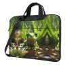 Frog And Rain Print Laptop Handle Bag,Laptop Carrying Case Protect Case Pouch,Fits 13 14 15.6 Inch Laptops view 1