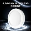 LICAEVEY 900M High Power Wireless Bridge, 5.8GHz 5km Transmission 900Mbps Speed IP65 2KV Surge Protection, for Farms Construction Sites Parking Lots (US Plug) view 2