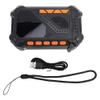 YWBL-WH Emergency Crank Radio, Portable AM FM NOAA Weather Radio with 4000mAh Power Bank, Solar Hand Crank Charging, 600lm LED Flashlight, for Camping Hiking Outdoor Emergency (Black) view 1