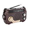 LICAEVEY Emergency Radio Solar Hand Crank, 5000mAh Power Bank & Phone Charger, NOAA Weather Alert with AM FM SW, Flashlight, Water Proof Portable Radio for Survival Kit (Deep Coffee) view 1