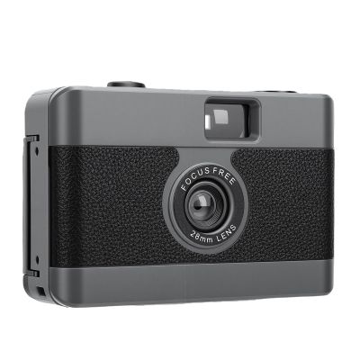 Yoidesu 35mm Film Camera, Vintage Style Reusable Camera with Built in Flash, for Travel Photography and Special Events (Black)