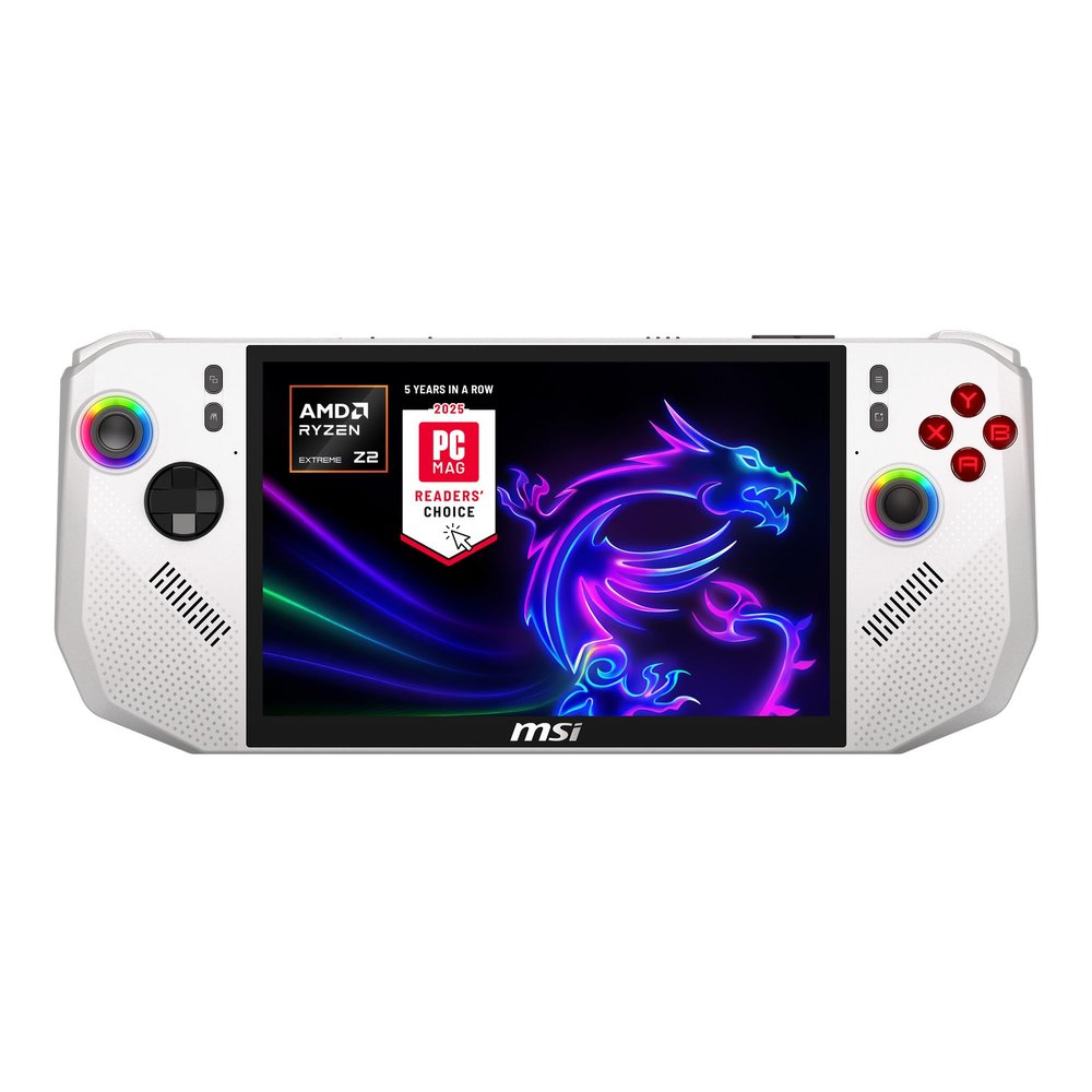 msi Claw A8 PC Gaming Handheld: AMD Ryzen Z2 Extreme, 8" FHD+ 120Hz Display, 24GB LPDDR5x, 1TB NVMe SSD, SD Card Reader, Thunderbolt 4, Win 11 Home: White BZ2EM-070US