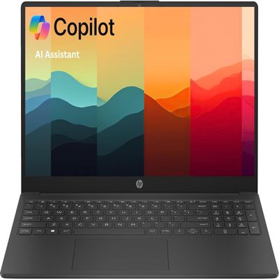 HP 15.6 Laptop Computer with Office 365 Copilot 16GB RAM 128GB SSD Intel 13th 4-Cores CPU Wi-Fi 6 Win 11 no Mouse Black