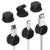 Magnetic Cable Clips, Cord Organizer Adjustable Wire Holder for Desk, Phone, Car Adhesive Cable Clips for Home Office Desk Accessories, Wall, Nightstand, Under Desks Cables Management (3pcs Black) view 1