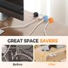 Magnetic Cable Clips, Cord Organizer Adjustable Wire Holder for Desk, Phone, Car Adhesive Cable Clips for Home Office Desk Accessories, Wall, Nightstand, Under Desks Cables Management (3pcs Black) view 4