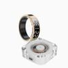 Smart Ring with Display Screen, Health Fitness Tracker - Heart Rate, Blood Oxygen & Sleep Monitor, IP68 Waterproof, Gesture Control for TikTok/Photos, Activity Ring with Charging Case (Gold, 9) view 1