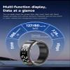 Smart Ring with Display Screen, Health Fitness Tracker - Heart Rate, Blood Oxygen & Sleep Monitor, IP68 Waterproof, Gesture Control for TikTok/Photos, Activity Ring with Charging Case (Gold, 9) view 4