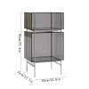 FYorbitH CD-Holder Multi-functional Acrylic CD Record Rack with Stainless Steel Bracket Living Room Sideboard Record Player Stand(Orange) view 2
