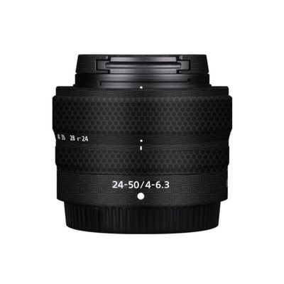 24-50 4-6.3 Camera Lens Sticker Wrap Protective Film Protector Decal Skin for Nikon Z 24-50mm F 4-6.3 for NIKKOR(Armor Fiber Black)