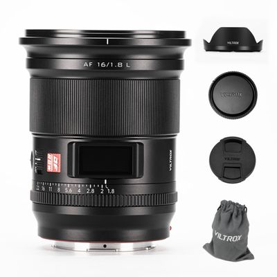 Viltrox AF 16mm F1.8 L, Autofocus Lens with Built-in LCD Screen Compatible with Panasonic LUMIX S5 II S1 S9 S1R II, Compatible with Leica SL2, Sigma FPL BF