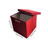 FYorbitH CD-Holder Foldable Oxford Cloth Vinyl Record Box with Lid for Home Office Cardboard CD Storage Case Record Player Stand(Black) view 2