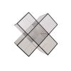 FYorbitH CD-Holder Creative Minimalist Transparent Acrylic CD Albums Storage Rack Home Floor Standing Bookcase Magazine Record Player Stand(Gris) view 1