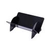 FYorbitH CD-Holder Tabletop Acrylic Open Vinyl Record Storage Rack Home Tilted Small Bookcase Record Player Stand(Black) view 1