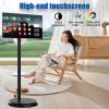 VsyPtyc 32" Portable Smart TV on Wheels, 1080P FHD Rolling TV with Rotatable Touch Screen, Android OS 13, Voice Control, for Streaming, Work 6+128GB view 3