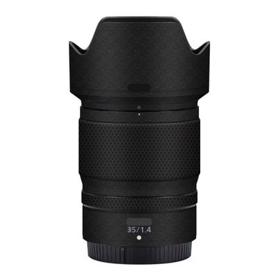 35 1.4 50 1.4 Camera Lens Protector Coat Protective Film Vinyl Wrap Skin Premium Sticker for Nikon Z 35mm F1.4 Z 50mm F1.4 for NIKKOR(Armor Fiber Black)