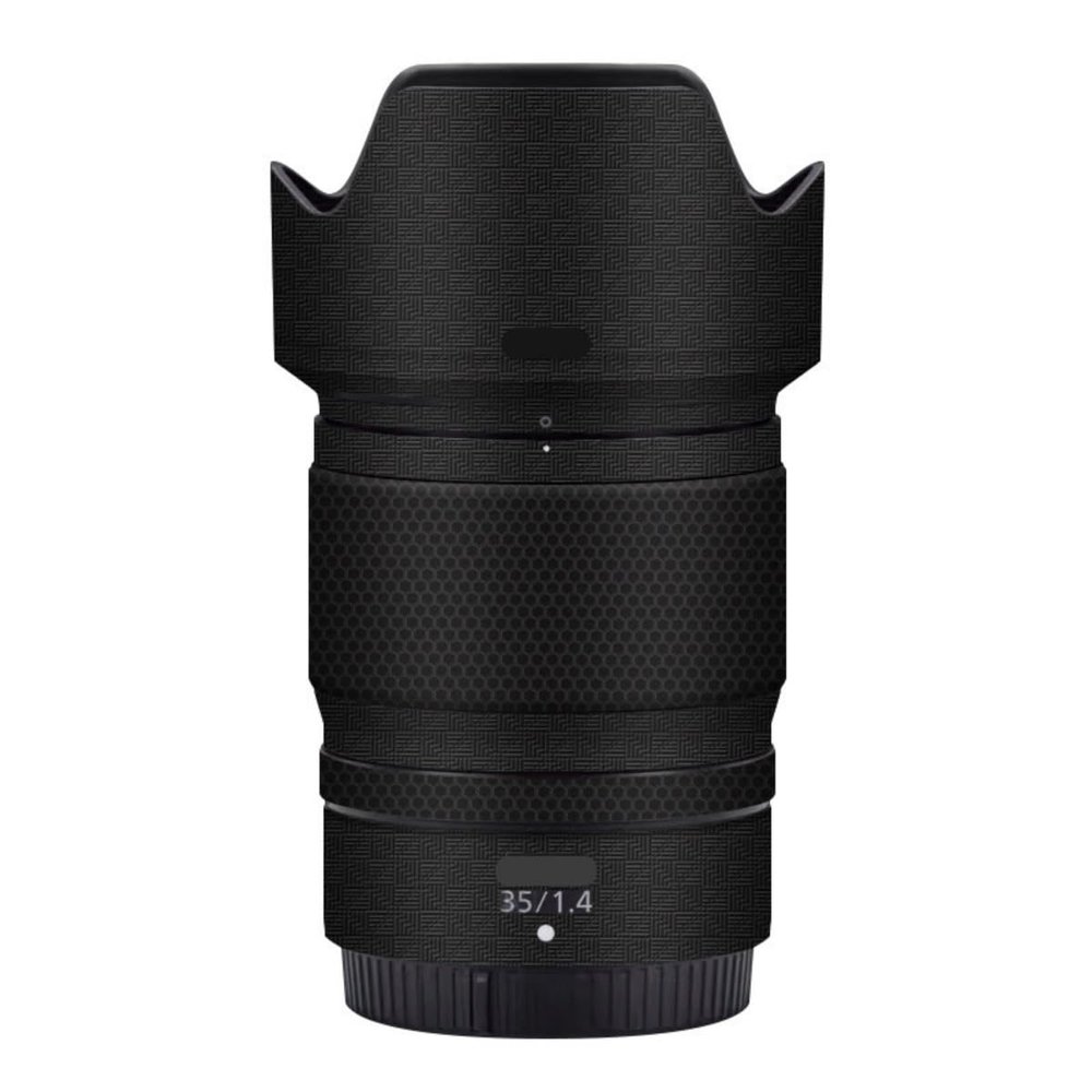 35 1.4 50 1.4 Camera Lens Protector Coat Protective Film Vinyl Wrap Skin Premium Sticker for Nikon Z 35mm F1.4 Z 50mm F1.4 for NIKKOR(Armor Fiber Black)