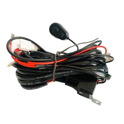 12v Quad Lamp Control Switch Off Road Wiring Harness Kit 40A Relay Harness 4x4 Car Truck Pickup SUV Headlight Spotlight