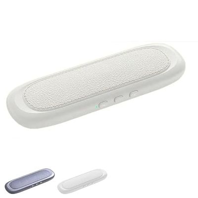 Bluetooth Bone Conduction Sleep Speaker for Pillow, Portable Bluetooth Under Pillows Speakers with White Noise & Timer, for Side Sleepers and Sleeps Difficulties (White)