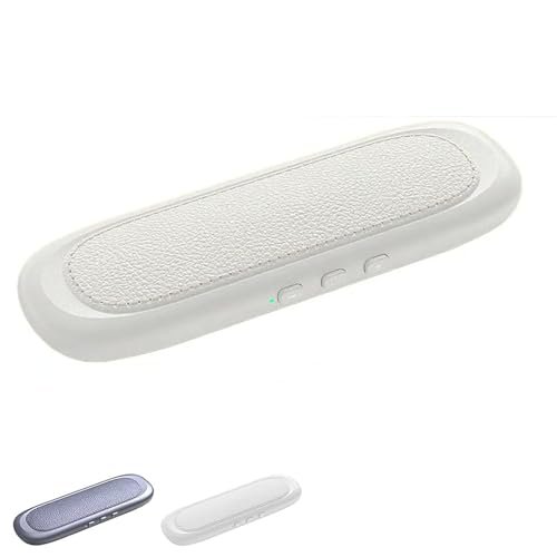 Bluetooth Bone Conduction Sleep Speaker for Pillow, Portable Bluetooth Under Pillows Speakers with White Noise & Timer, for Side Sleepers and Sleeps Difficulties (White)