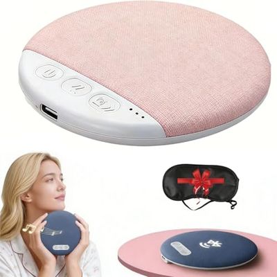 2026 New Sleep Pillow Speaker, Bluetooth Pillow Speaker with White Noise Timer Wireless Sleep Aid with Stereo Bass Private Sleep Headphones for Adult KidsUltra-Thin Design (Pink)