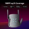 2026 WiFi Extender Signal Booster, 10X Faster WiFi 6 Extender, 18899 sq.ft. Internet Repeater for Home, Dual-Band Network Extender, Wireless Router Signal Amplifier w/Gigabit Ethernet Port, Easy Setup view 2
