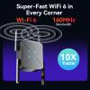 2026 WiFi Extender Signal Booster, 10X Faster WiFi 6 Extender, 18899 sq.ft. Internet Repeater for Home, Dual-Band Network Extender, Wireless Router Signal Amplifier w/Gigabit Ethernet Port, Easy Setup view 4