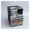 LIUAILING52 Record Rack Home Minimalist CD Record Rack PP Desktop Album Storage Shelf(Red) view 4
