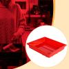12 Inch Darkroom Developing Tray (30x25cm) Compatible with 4x5 & 8x10 Film - Anti-Leak Large Format Processing Tray- Red view 4