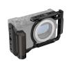 Compatible for Nikon ZR Metal Camera Cage with Wooden Grip Locating Holes Cold Shoe Mount Expansion Frame Accessories(Black) view 3